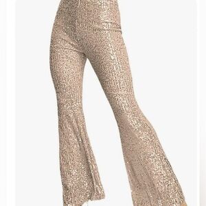 Fashion Nova sequin flare pant